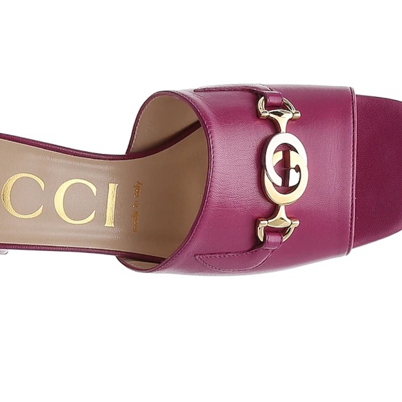 Authentic Gucci Zumi 25 Sandal In Berry With Box And Dust Bag - Picture 4 of 7